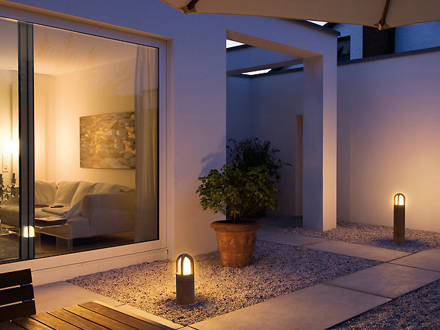 Stimmungsvolle Terrassenbeleuchtung