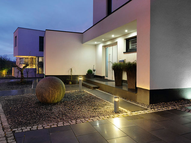 Stimmungsvolle Terrassenbeleuchtung